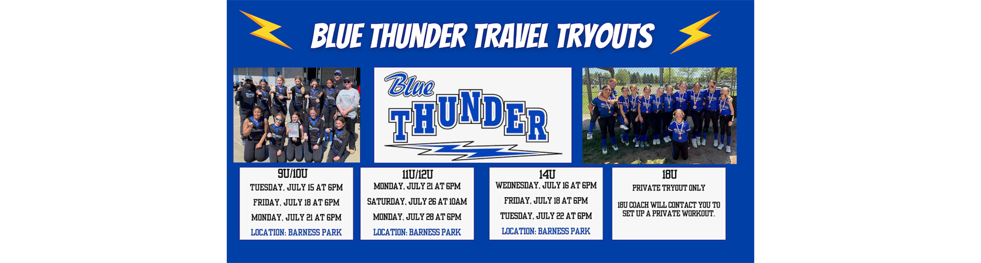 BLUE THUNDER TRYOUTS 2025/2026