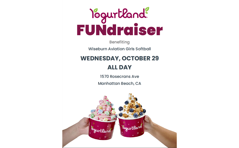 Join our Yogurtland Fundraiser on Oct 29! 