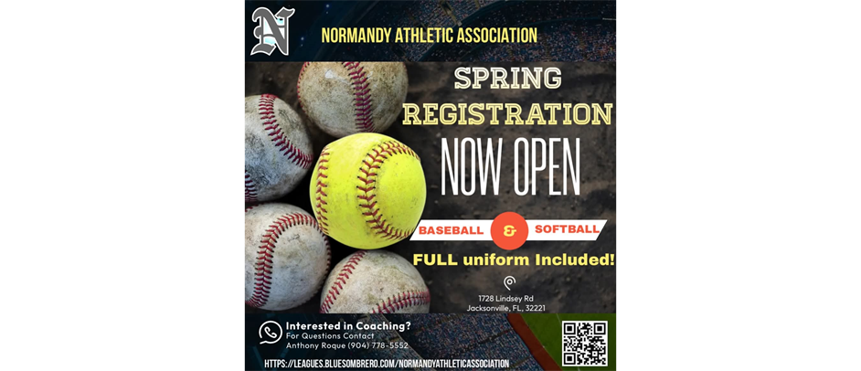 Spring Baseball/Softball Registration Open