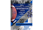Registration Deadline For Fall Football & Cheer is July 25th.. Register Now!!!