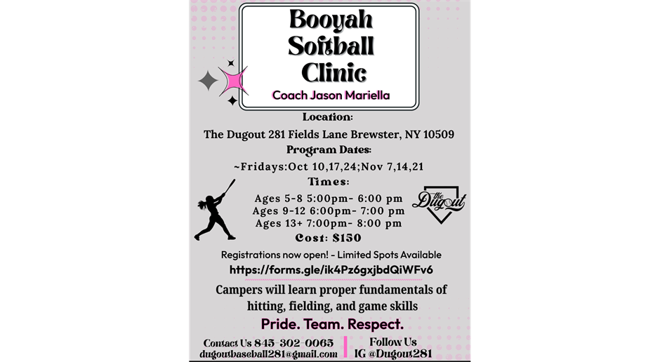 Softball Clinic Available