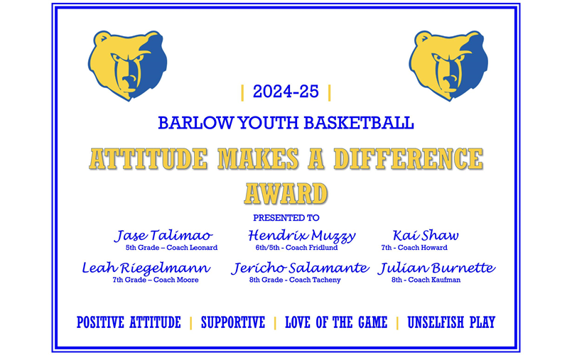 24-25 Attitude Makes a Difference Winners