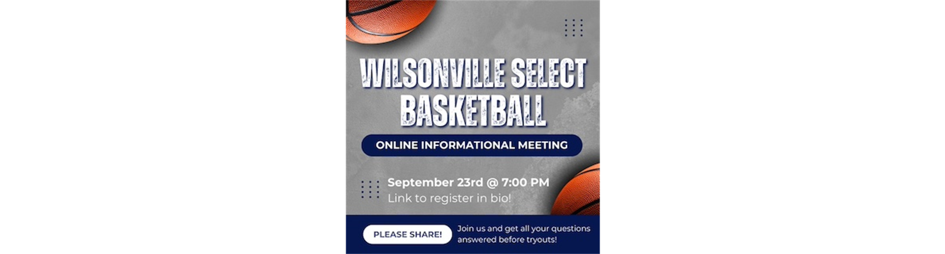 Select Basketball Parent Info Meeting