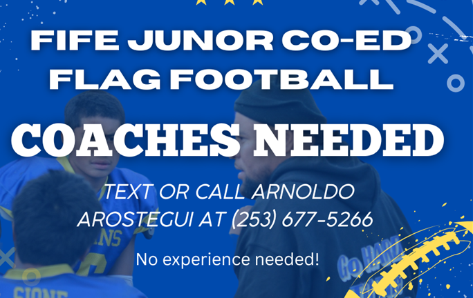 Co-Ed Flag Football Coaches Needed