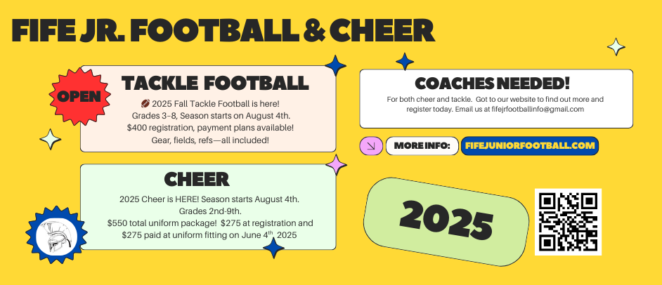 Tackle Football & Cheer Season is Upon Us!