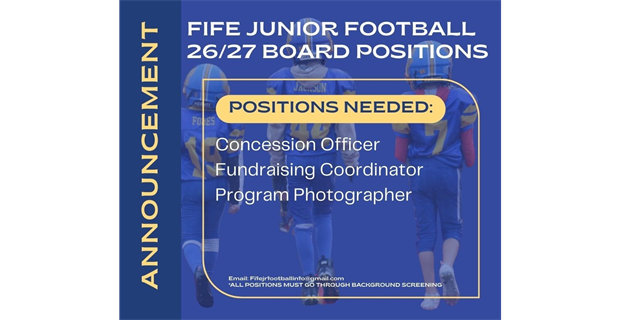 Board Positions OPEN!