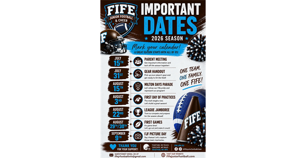 IMPORTANT UPCOMING DATES