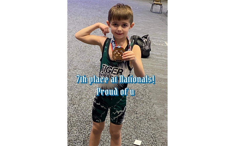 Kids Folkstyle Nationals 7th Place!