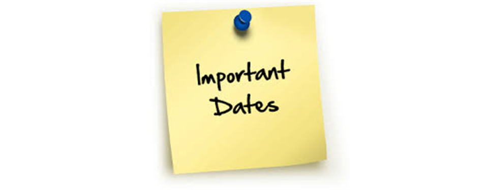 Important Dates