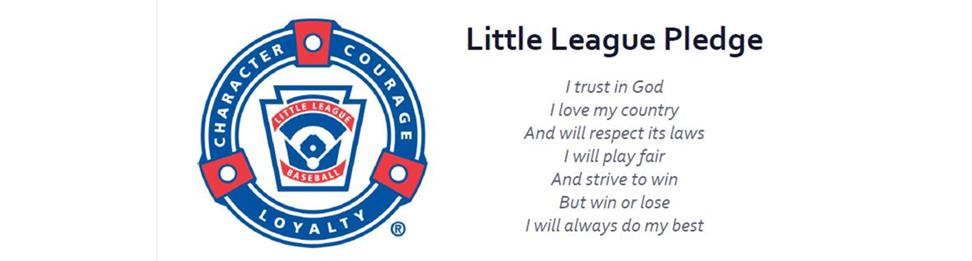 LITTLE LEAGUE PLEDGE