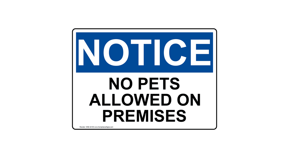 signs are Posted at entry way of field 
