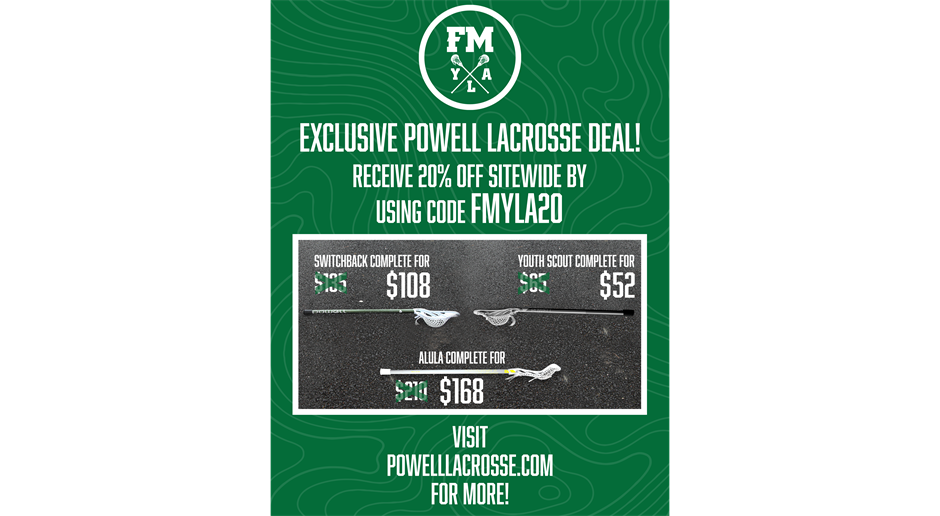 Special Offer from Powell Lacrosse 