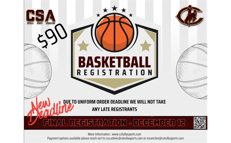 2026 Basketball Registration is Open!
