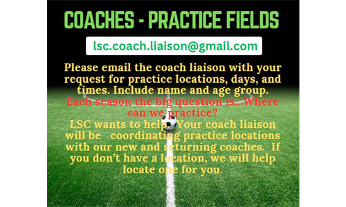 Coaches - Practice Fields