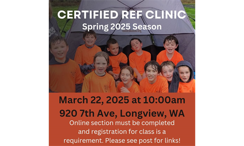 Certified Referee March 2025