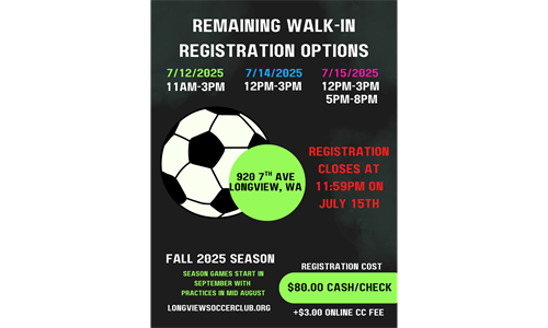 FALL REGISTRATION OPEN !!!