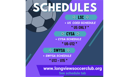 SCHEDULES - click here