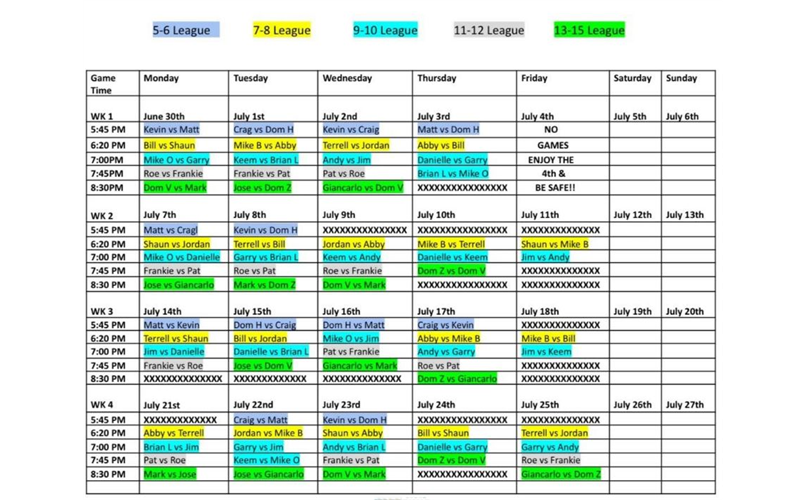 Click for 2025 Summer Basketball Schedule