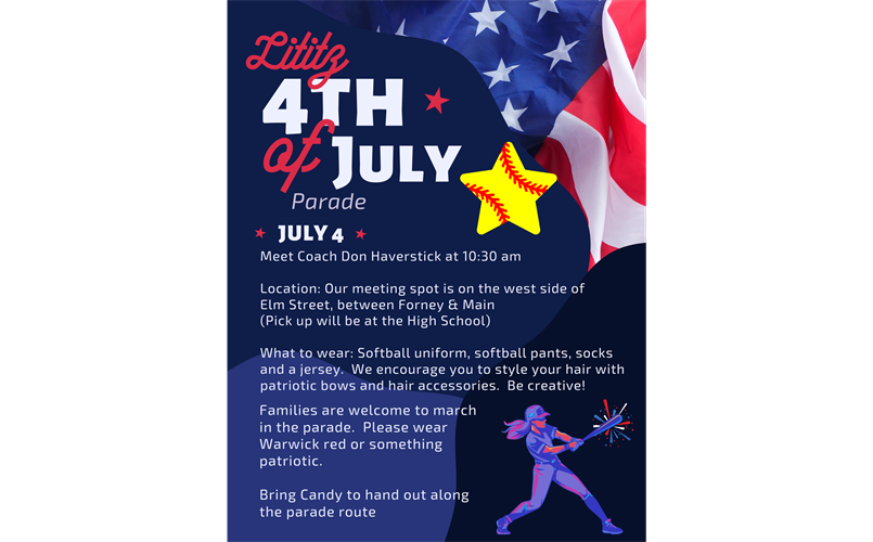 Lititz July 4th Parade Info