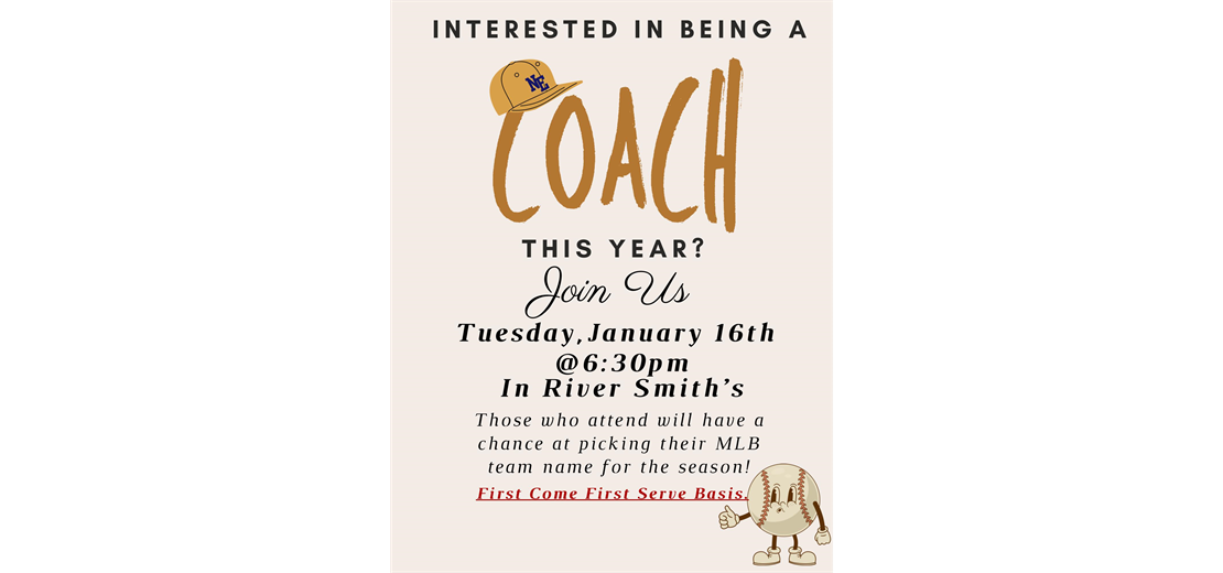 Got Coaching skills?? We need YOU!!