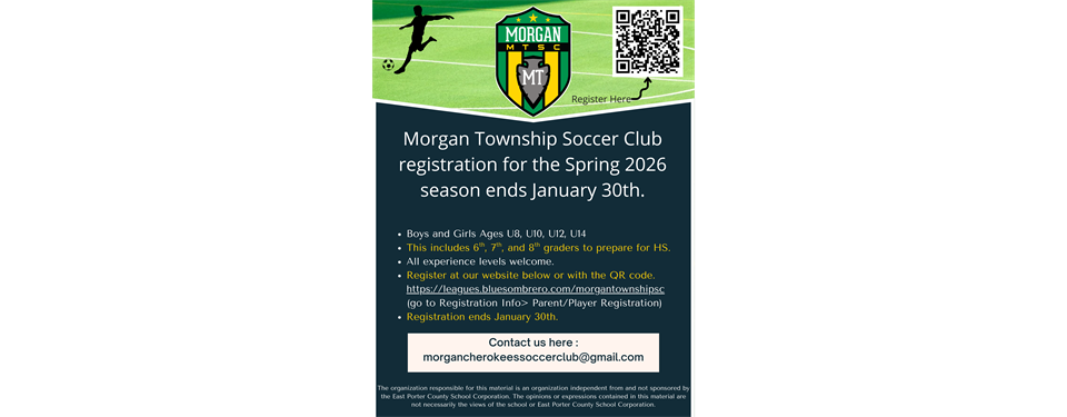 2026 Spring Soccer Season Updates