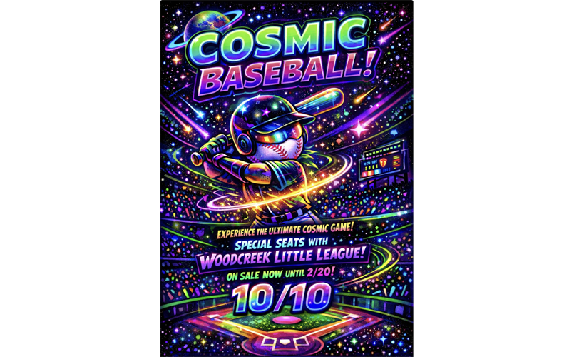 Cosmic Baseball Night! Special WLL Seats Available