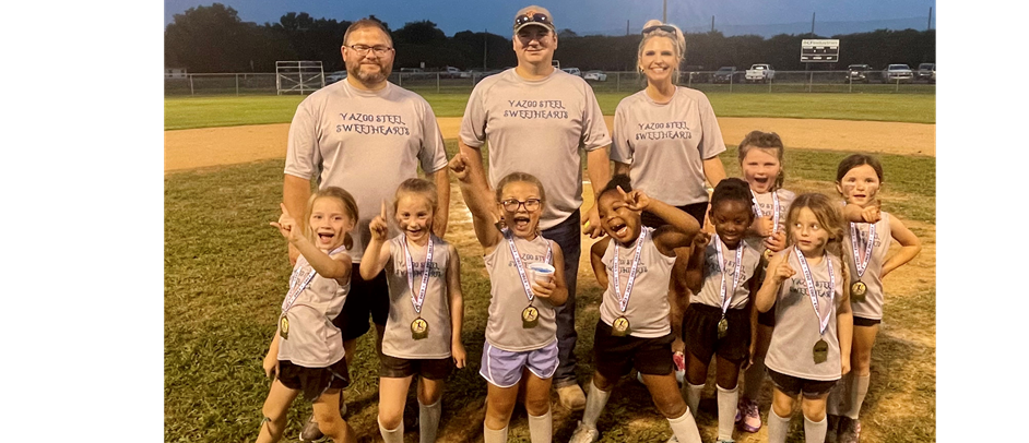 2023 1st place 4-6U - Yazoo Steel Sweethearts