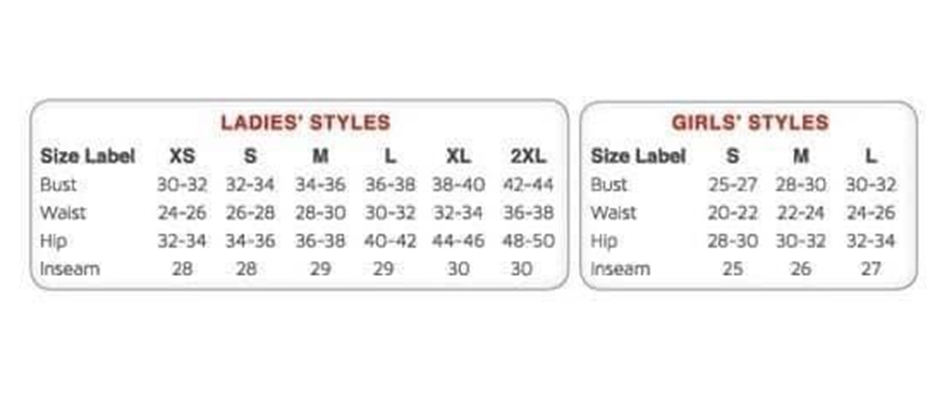 Jersey Size Chart