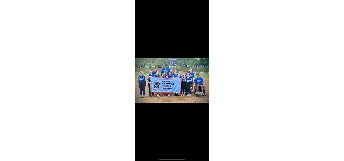 Our 9-11 Girls won the district title in 2024
