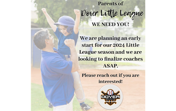 We need coaches & volunteers! 