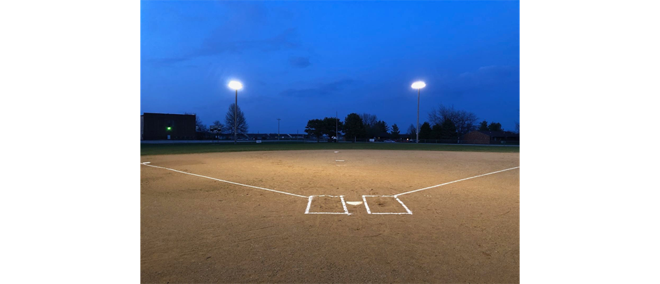 Memorial Field Under the Lights