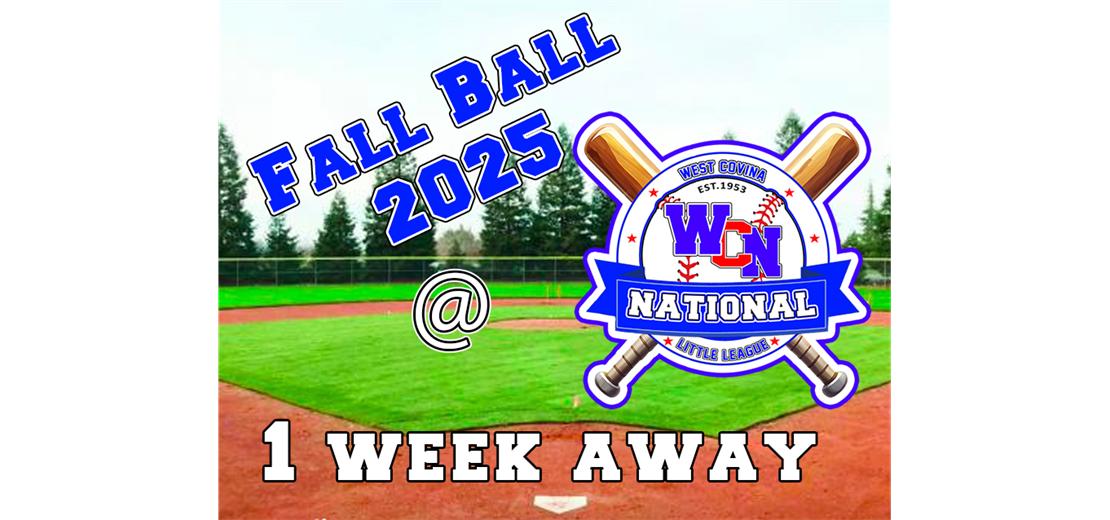 1 week away Fall Ball 2025