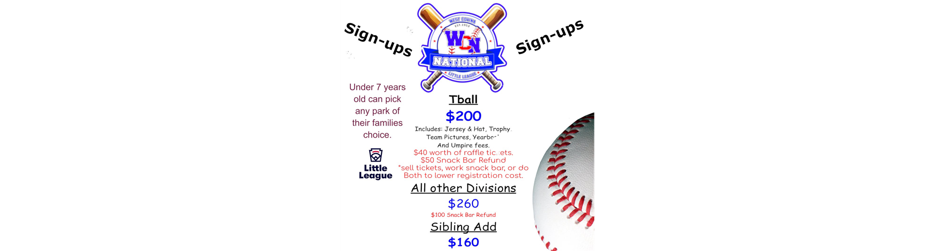 Sign ups Spring 2026