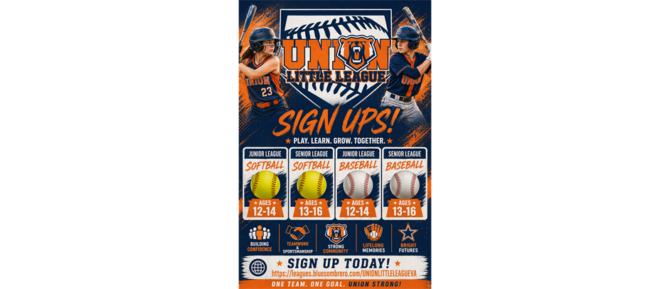 Junior/Senior League Registration is Open!