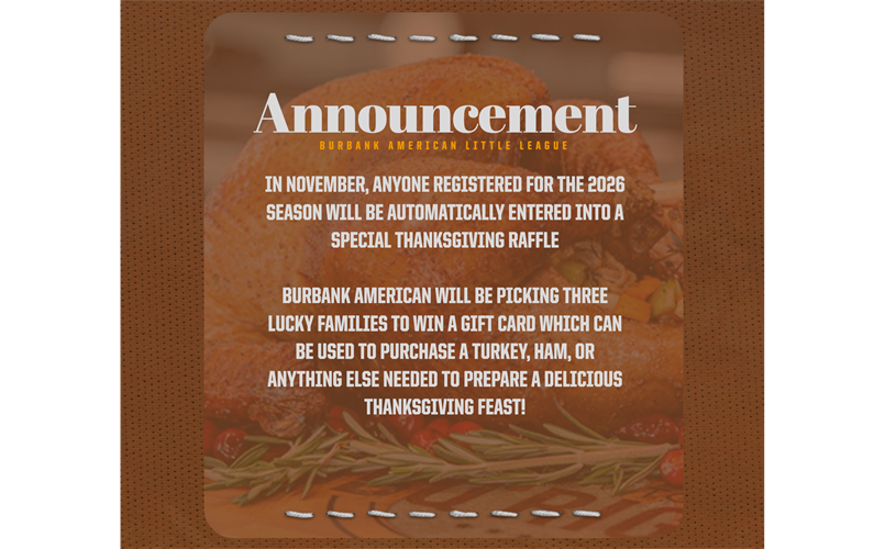 November Turkey Raffle