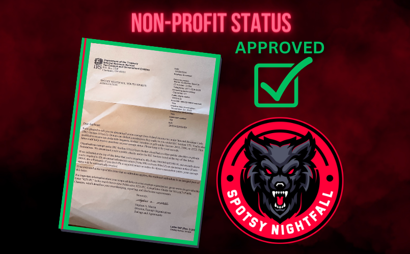 IRS Non-Profit Status Approved