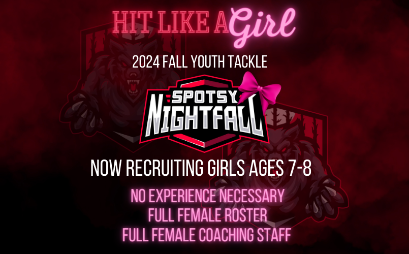 Fall Female Only Youth Tackle Teams!