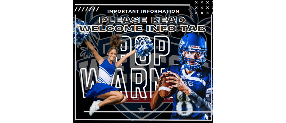 IMPORTANT INFORMATION - SCROLL DOWN TO READ WELCOME TAB BELOW