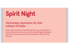 Chick Fil-A Night - September 18th