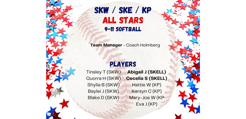 2025 SKE/SKW/KP 9-11 All Star Softball