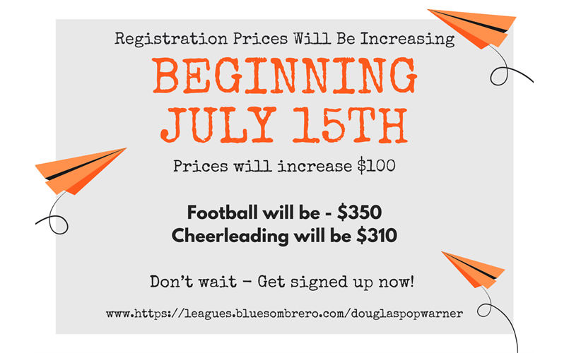Prices Go Up July 15th! 