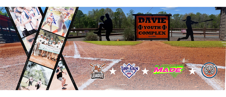 Home Of Davie Little League, NC Made, Top Gun Tournaments & North Davie Baseball!
