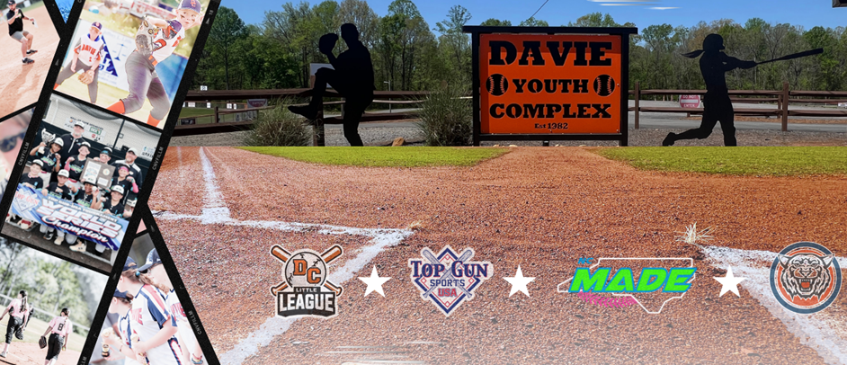 Home Of Davie Little League, NC Made, Top Gun Tournaments & North Davie Baseball!