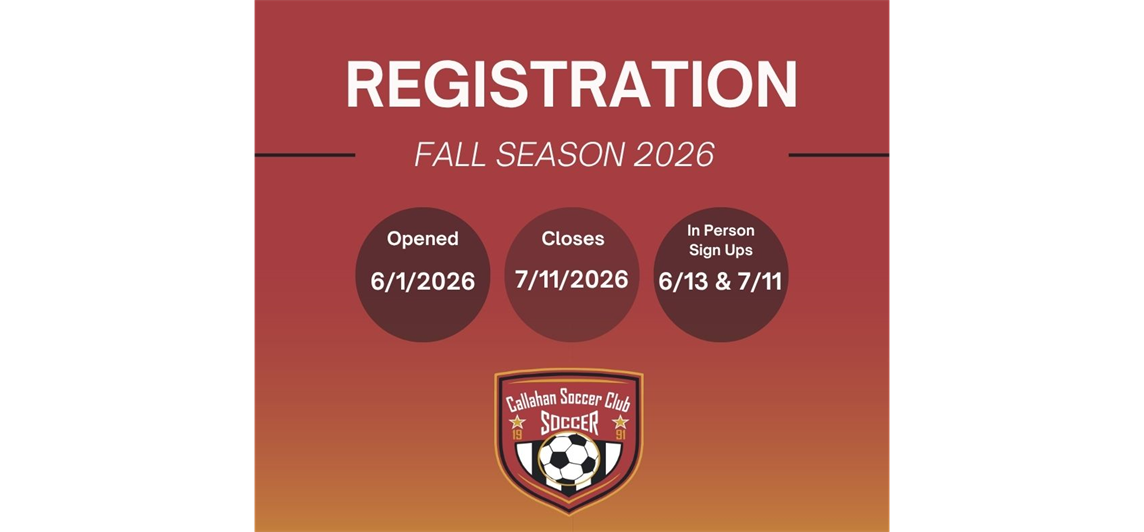 Fall Registration is OPEN