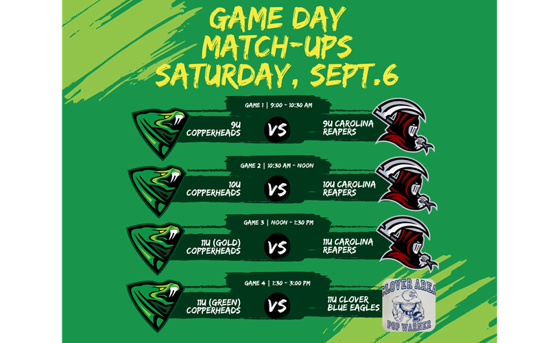 Game Day Match-Ups and Important Info