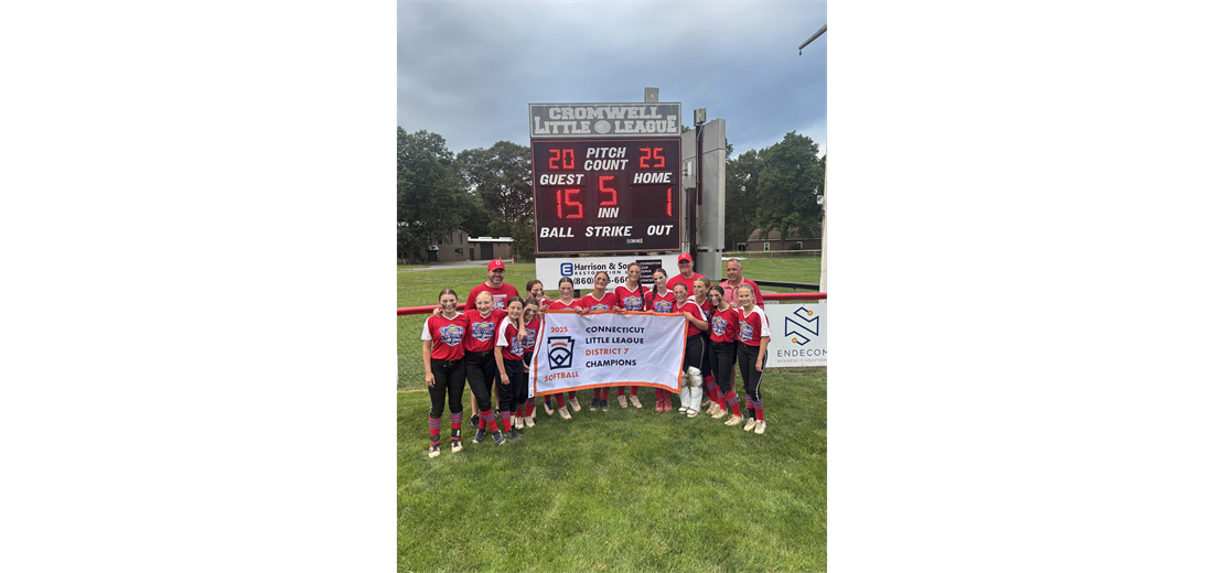 2025 D7 12u Softball Champions - Glastonbury