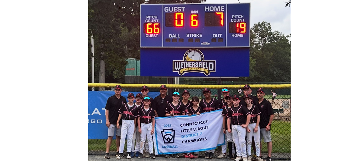 2025 D7 12u Baseball Champions - Cromwell