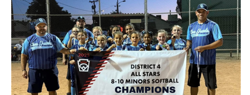 Casa Grande Minor Softball  D4 Champs