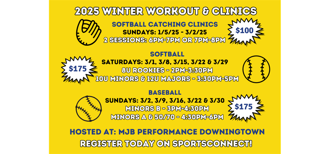 2025 WINTER WORKOUTS and CLINIC INFO!