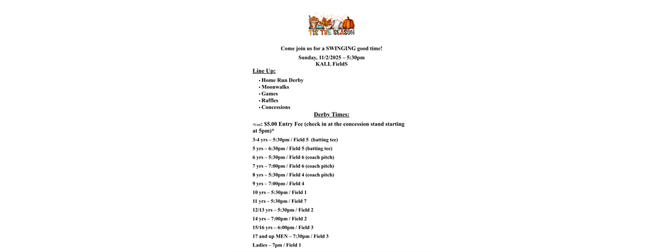 Home Run Derby and fun!!